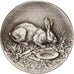 Frankreich, Medaille, Aviculture du Haut-Rhin, Altkirch, 1922, Silvered bronze