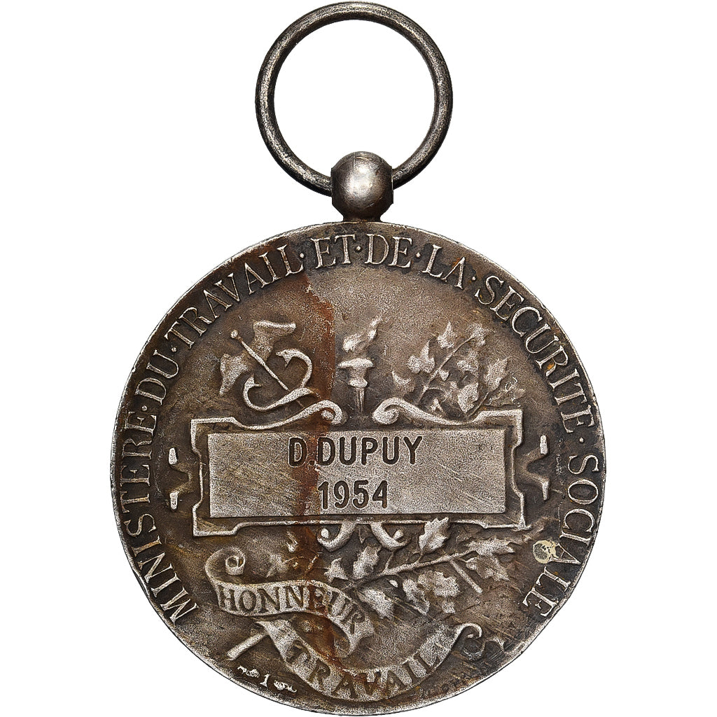Frankreich, Ministère du Travail et de la Sécurité Sociale, Medaille, 1954