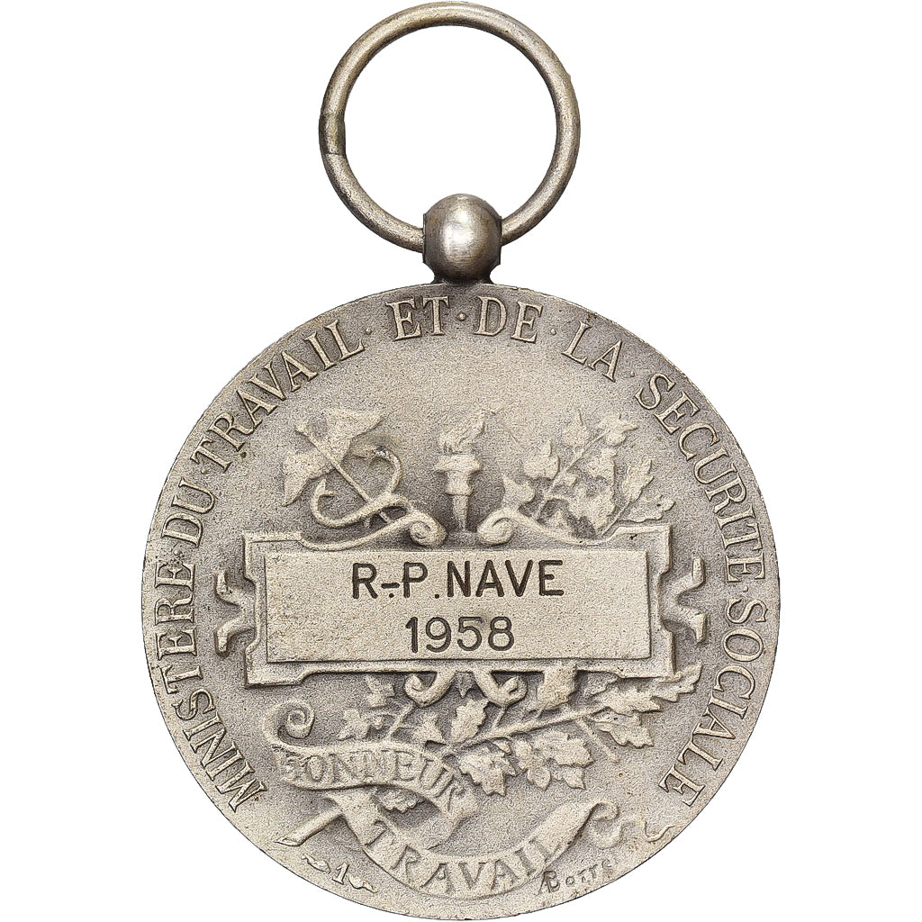 Francia, Ministère du Travail et de la Sécurité Sociale, medalla, 1958, Muy