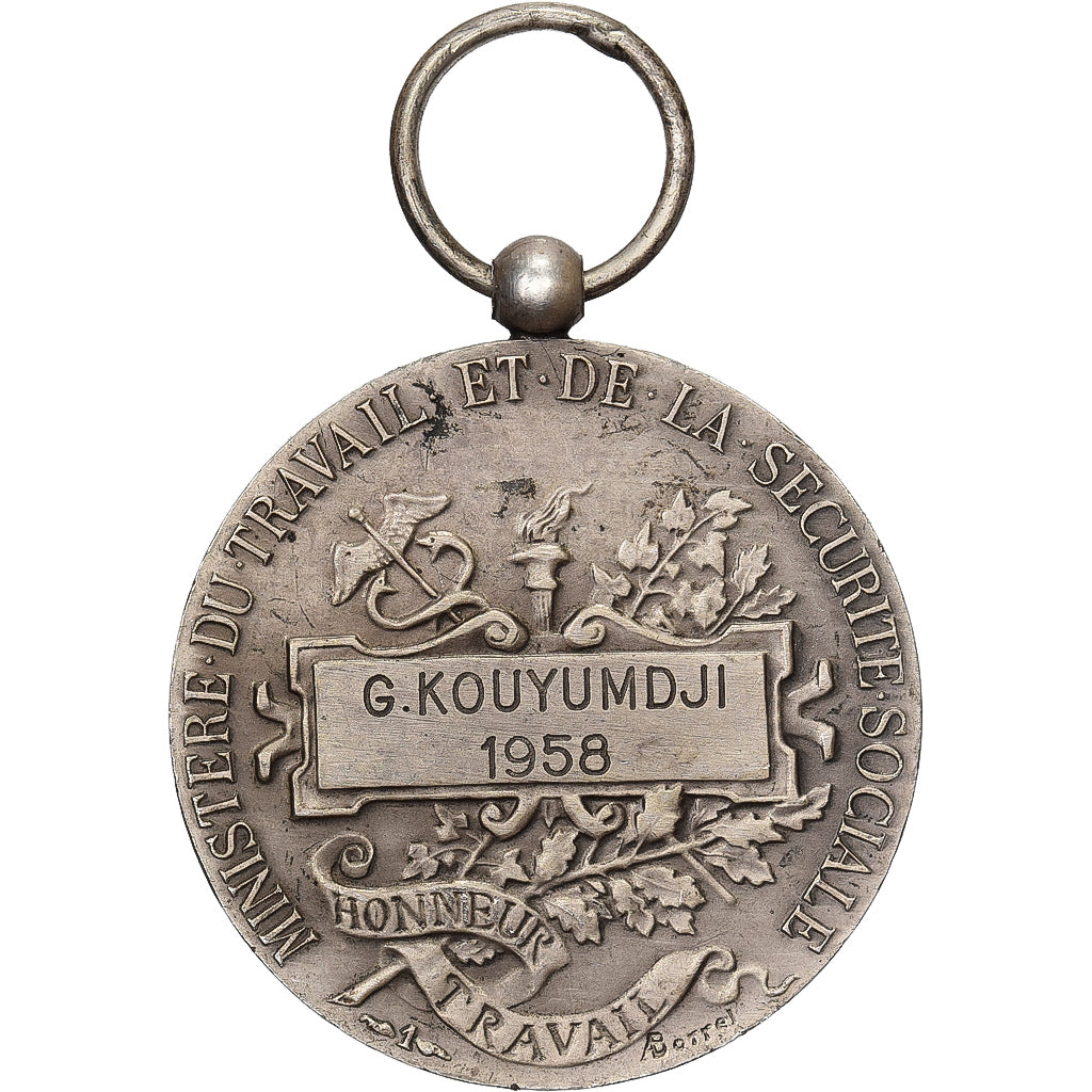 Frankreich, Ministère du Travail et de la Sécurité Sociale, Medaille, 1958