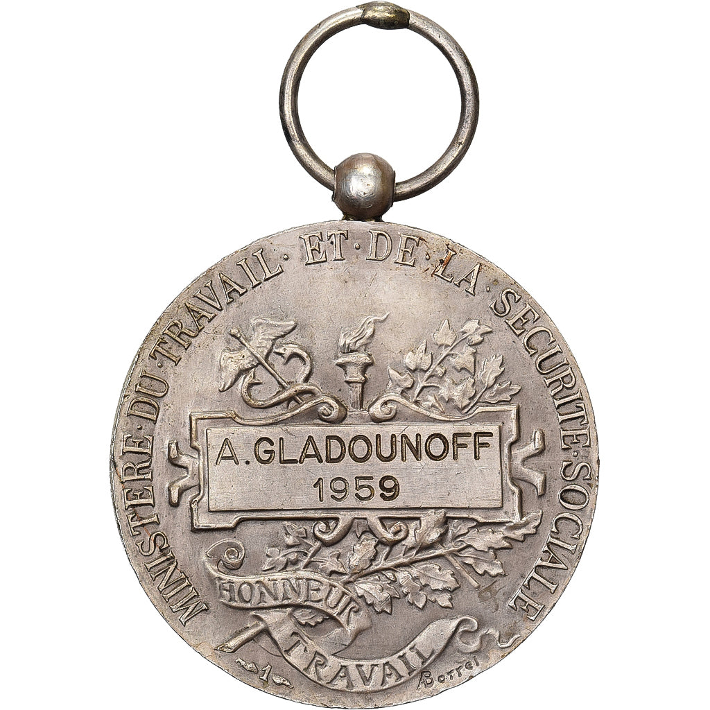 Frankreich, Ministère du Travail et de la Sécurité Sociale, Medaille, 1959