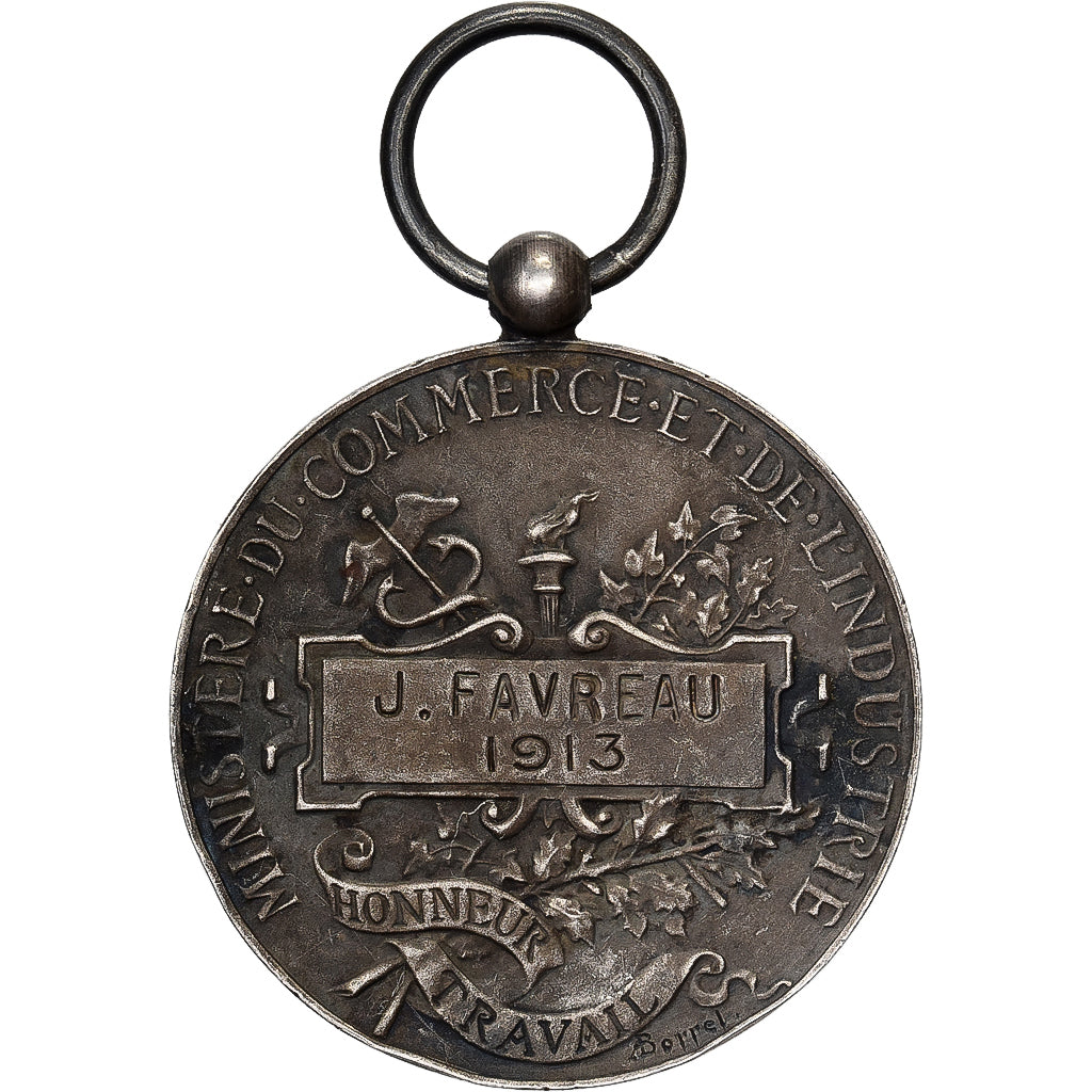 France, Ministère du Commerce et de l'Industrie, Medal, 1913, Very Good