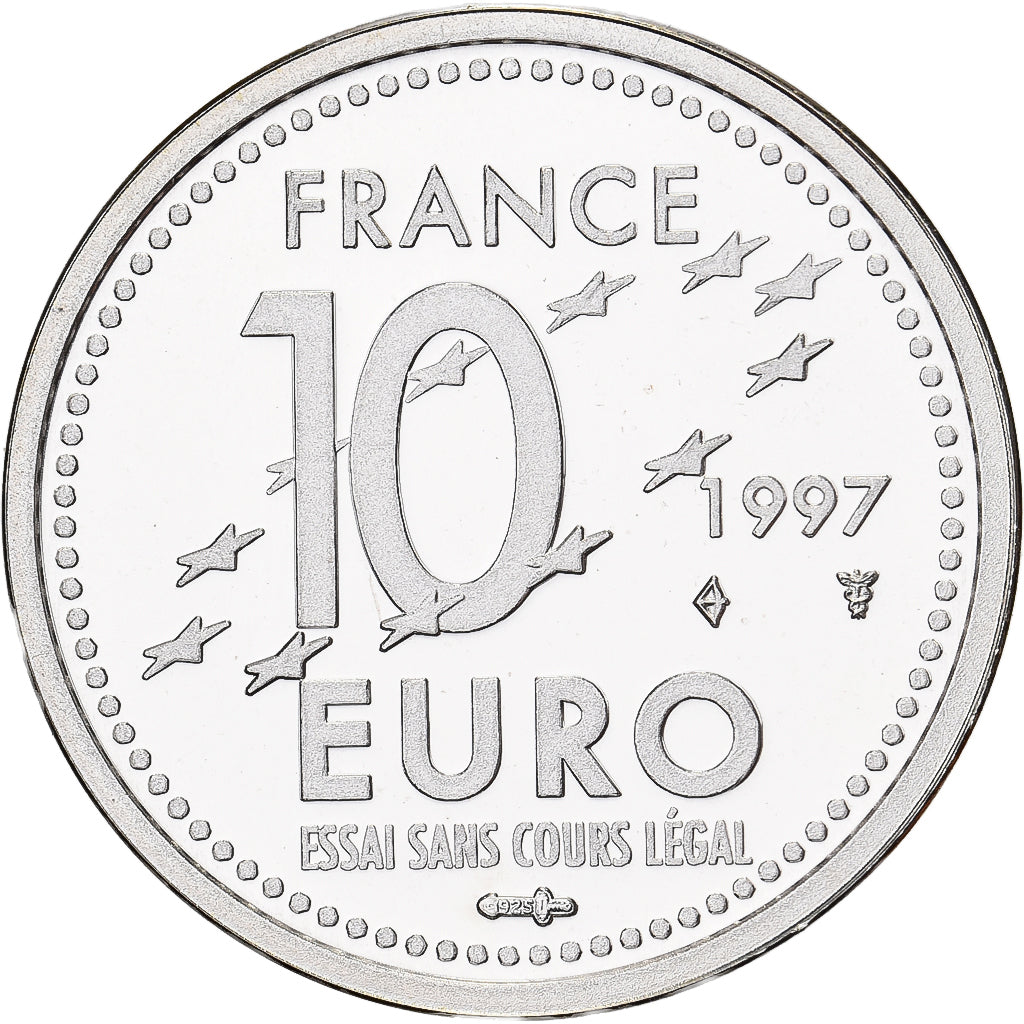 Francia, medaglia, 1997, Argento, 10 Euro Essai, Europa, FDC