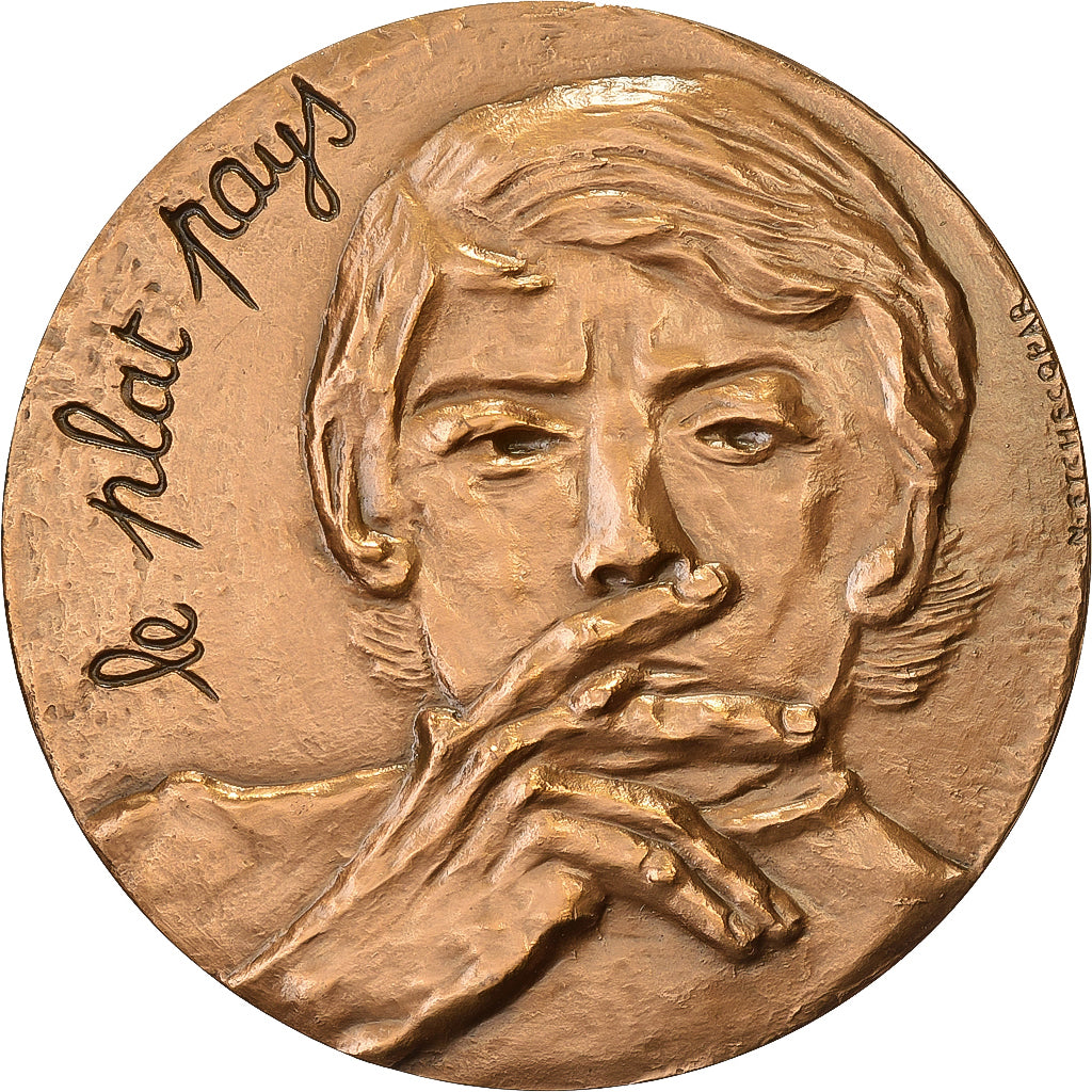 Francia, medaglia, Musique, Jacques Brel, le Plat Pays, 1979, Bronzo, SPL