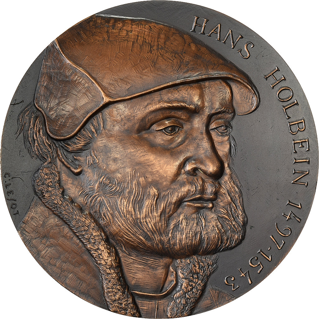 Francia, medaglia, Hans Holbein le Jeune, Bronzo, Lesot, SPL