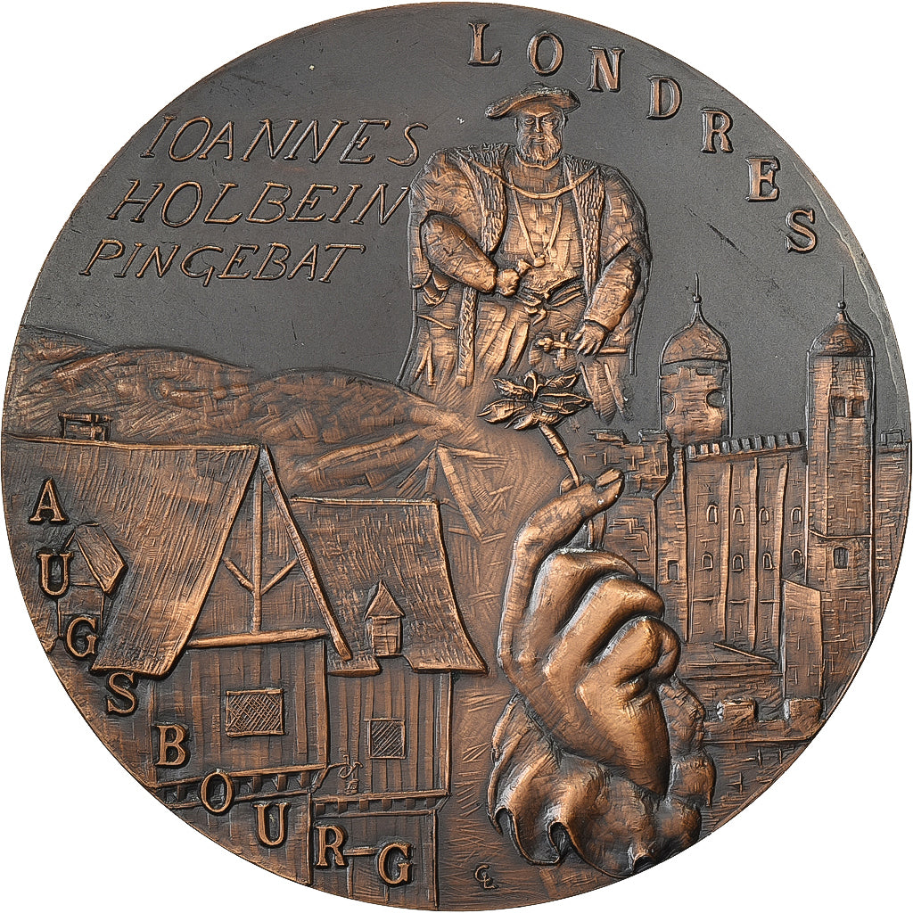 Francia, medaglia, Hans Holbein le Jeune, Bronzo, Lesot, SPL