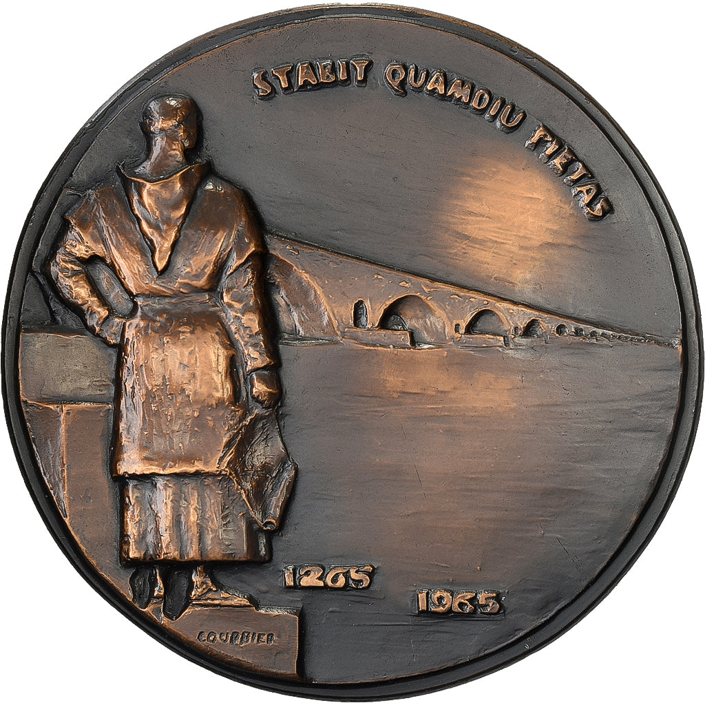 Francia, medaglia, Le Pont saint-Esprit, Gard, Bronzo, Courbier, SPL