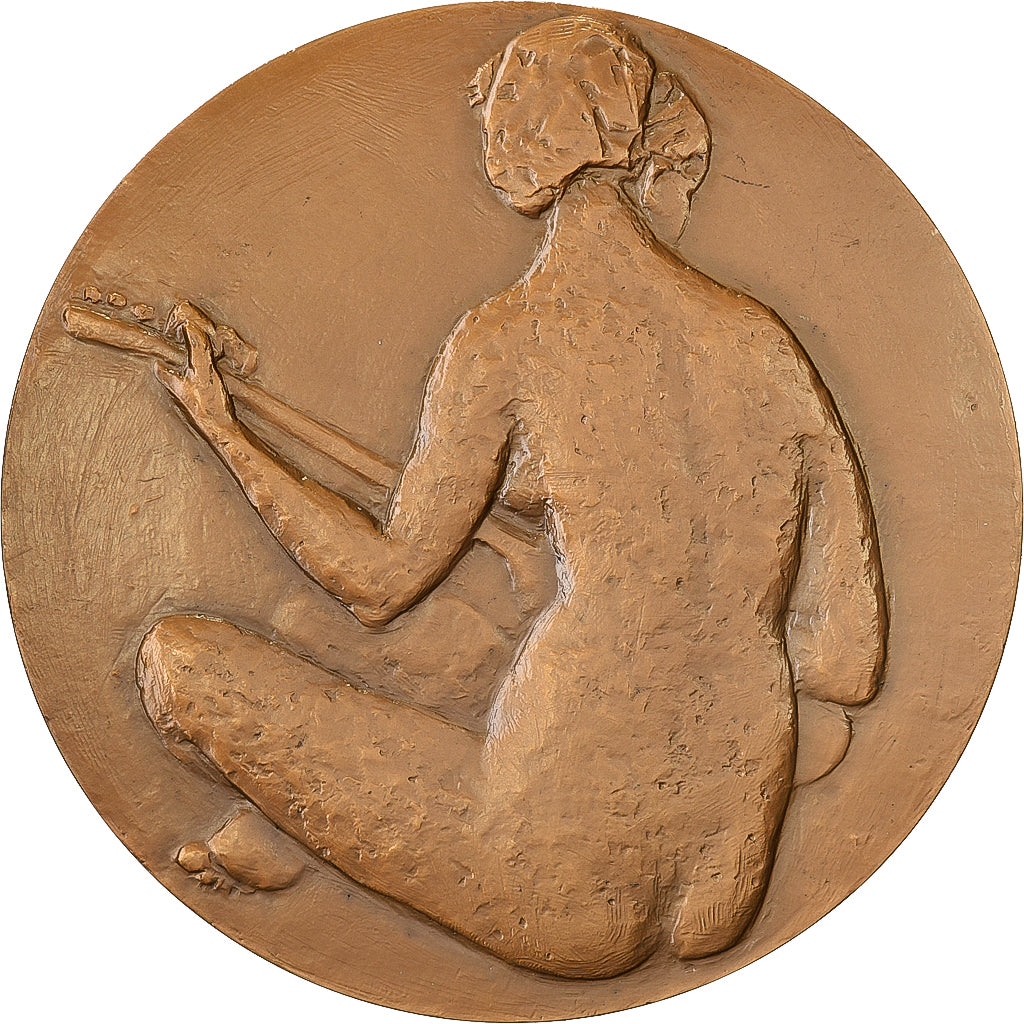 França, medalha, Jean-Auguste-Dominique Ingres, 1966, Bronze, Quérolle, MS(63)