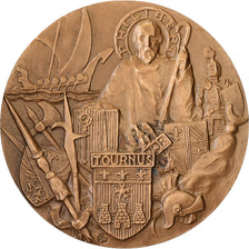 Francia, medaglia, Saint Philibert de Tournus, 1966, Bronzo, SPL