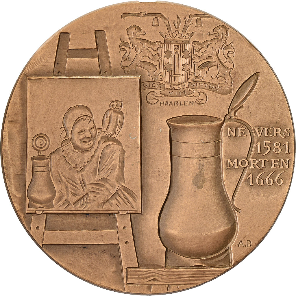 Francia, medaglia, Frans Hals, 1967, Bronzo, Bloc, SPL