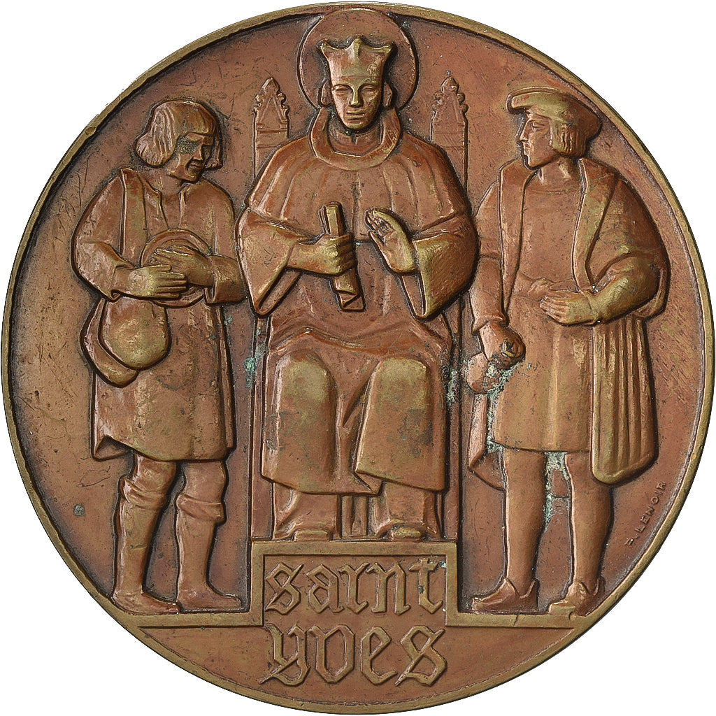 Francia, medaglia, Saint Yves, Bronzo, Lenoir, SPL-