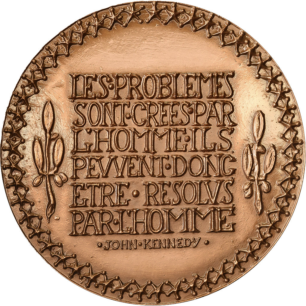 Francia, medaglia, John Kennedy, Président des Etats-Unis d'Amérique, Bronzo