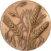 Francia, medaglia, Les Céréales, 1969, Bronzo, Bret, SPL