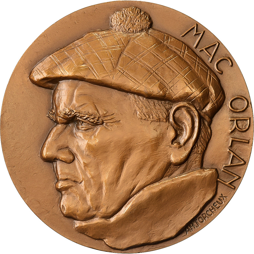 Francia, medaglia, Mac Orlan, Bronzo, Torcheux, SPL