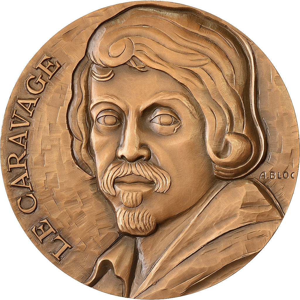 Francia, medaglia, Le Caravage, Michel Angelo, Bronzo, Bloc, SPL