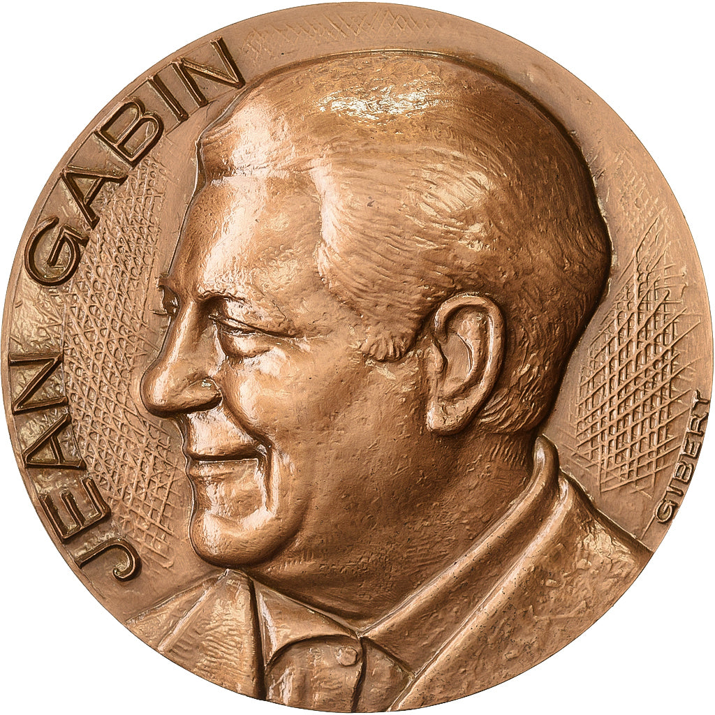 Frankreich, Medaille, Jean Gabin, 1966, Bronze, Gibert, UNZ