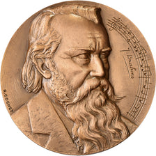 France, Medal, Brahms, Bronze, Cochet, Musique, MS(63)