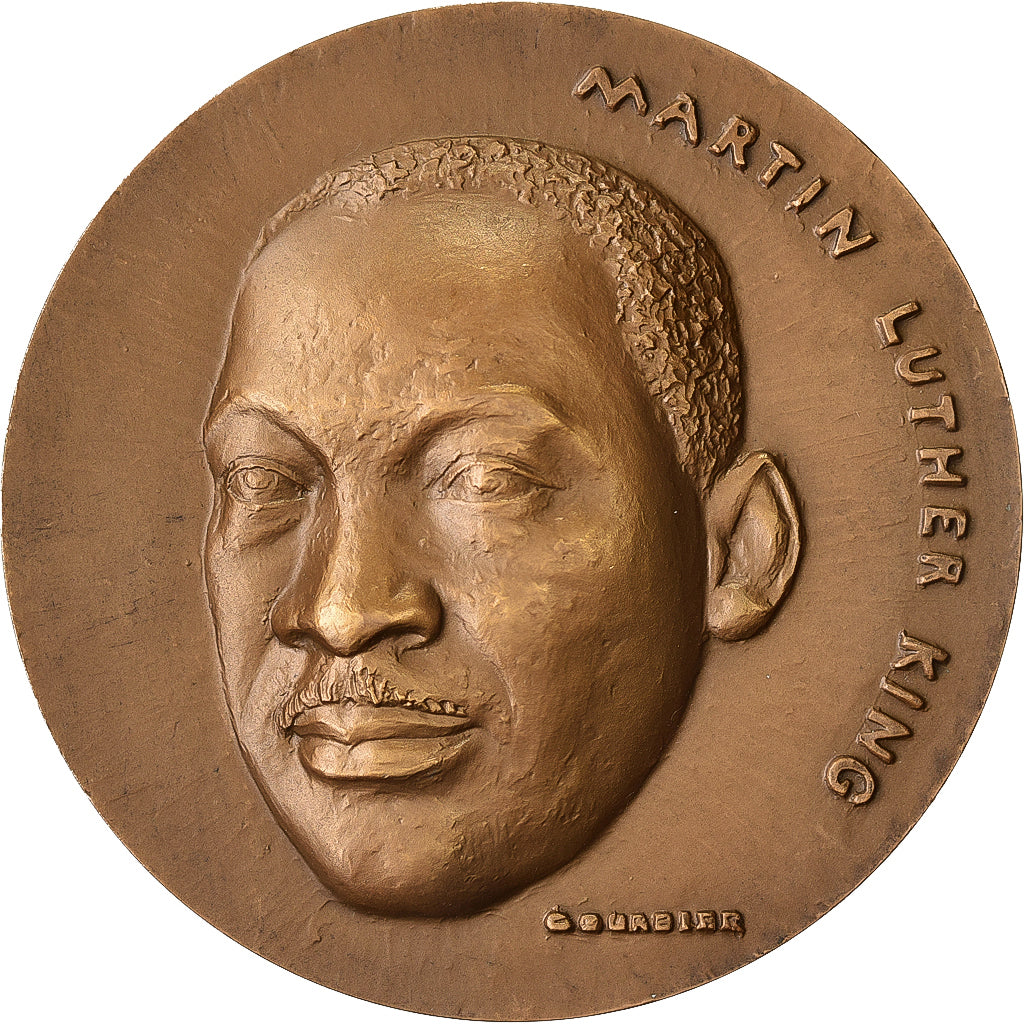 Francia, medaglia, Martin Luther King, Prix nobel de la Paix, 1966, Bronzo