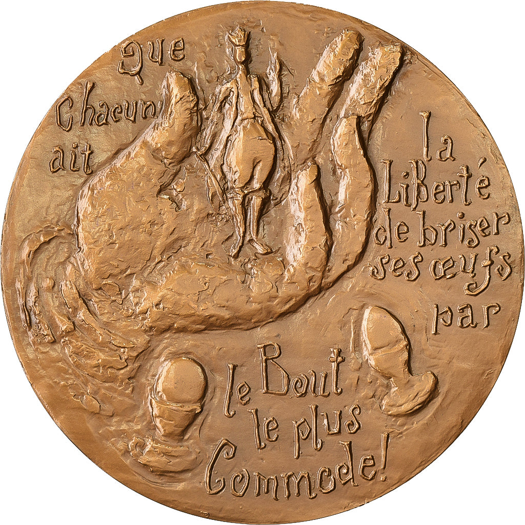 Francia, medaglia, Jonathan Swift, 1966, MDP, Bronzo, Quérolle, SPL
