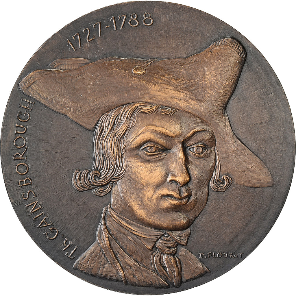 Francia, medaglia, Thomas Gainsborough, 1967, MDP, Bronzo, Flourat, SPL