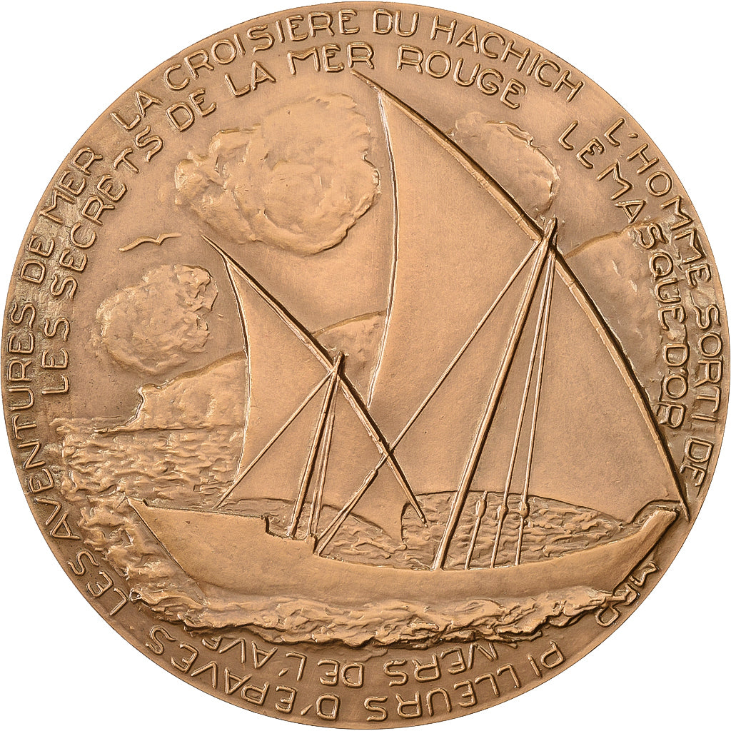 França, medalha, Henry de Monfreid, Ecrivain, Bronze, Normand, MS(63)