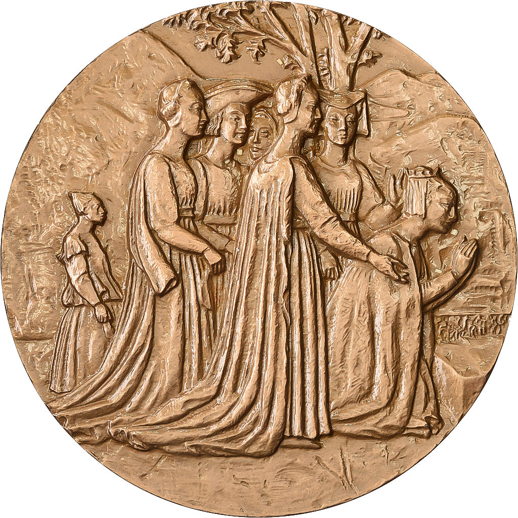 Francia, medaglia, Piero della Francesca, 1967, Bronzo, Tschudin, SPL