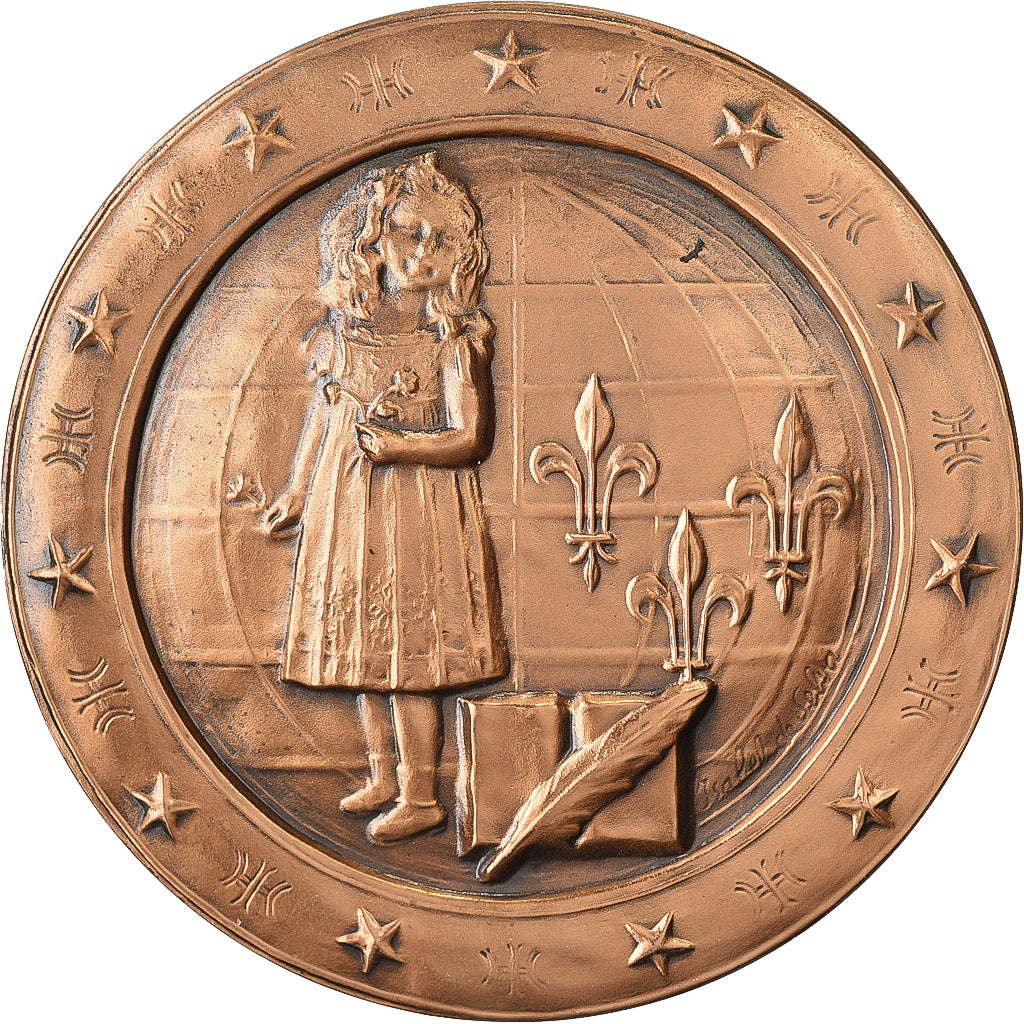 Francia, medaglia, Isabelle, Comtesse de Paris, Bronzo, De Selva, SPL