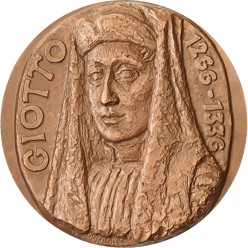 Francia, medaglia, Giotto, 1967, Bronzo, Quérolle, SPL