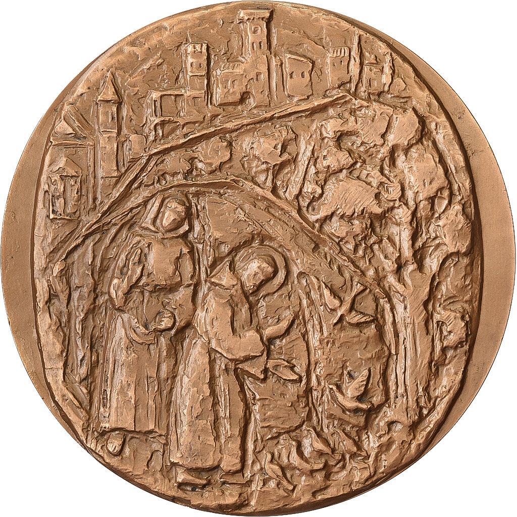 Francia, medaglia, Giotto, 1967, Bronzo, Quérolle, SPL