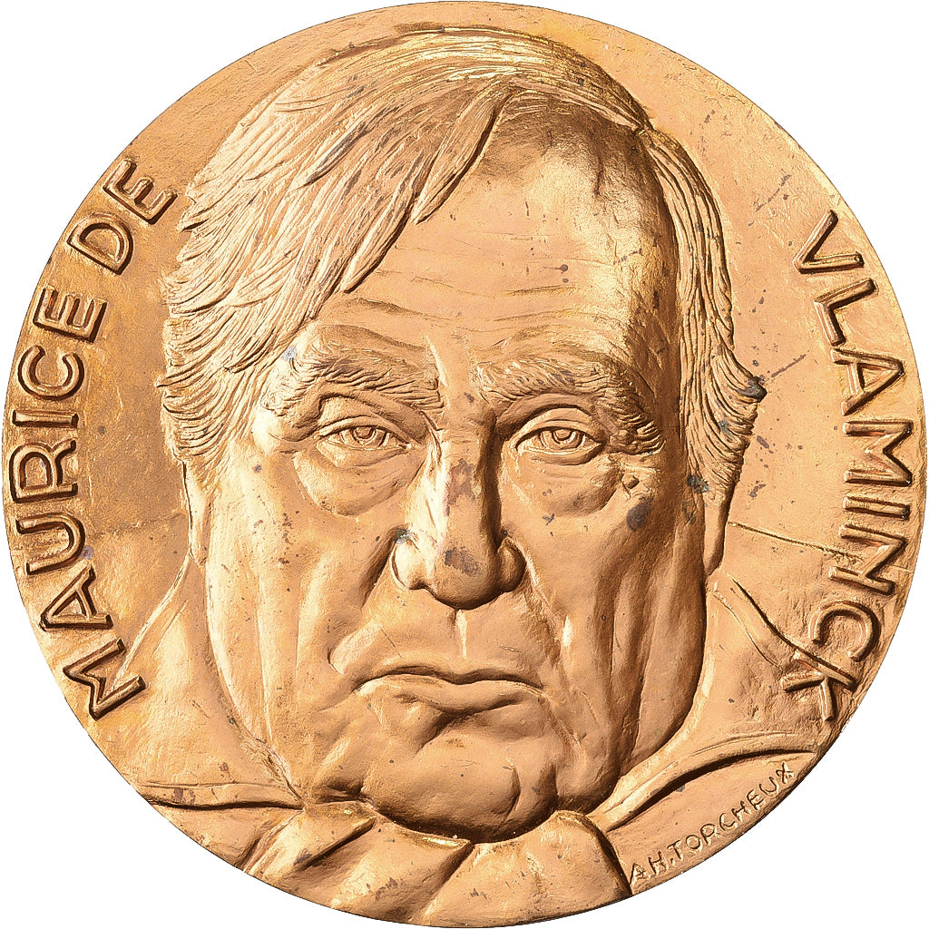 Francia, medaglia, Peinture, Maurice de Vlaminck, Bronzo, Torcheux, SPL