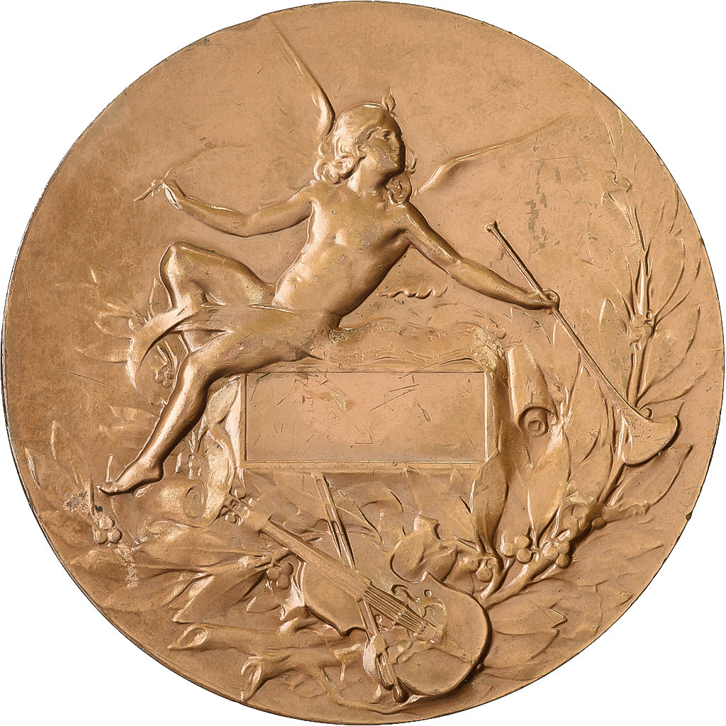 France, Medal, Musique, Orphée, 1974, Bronze, Coudray, MS(63)