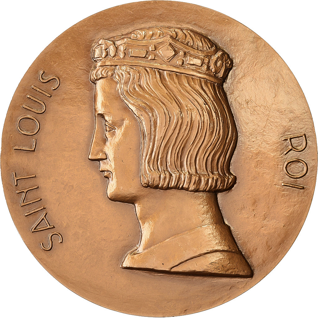Francia, medaglia, Saint-Louis, Chapelle Royale, Dreux, 1966, Bronzo, Delannoy
