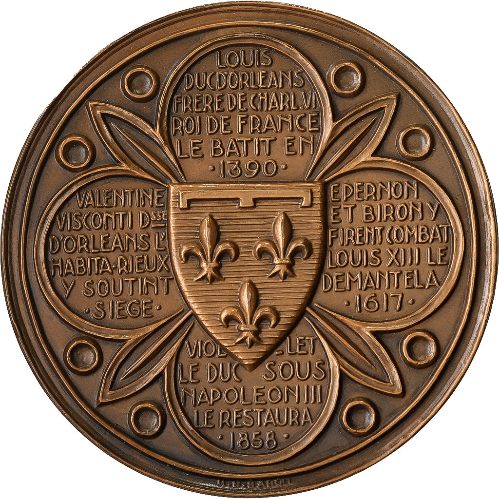 Francia, medaglia, Chateau de Pierrefonds, Bronzo, Baron, SPL