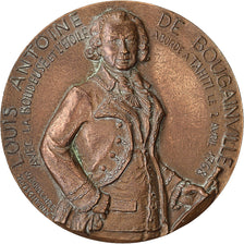 France, Médaille, Louis-Antoine de Bougainville, 1971, Bronze, SUP, Tschudin