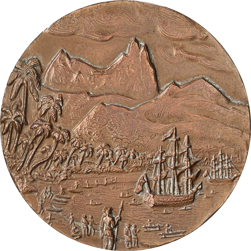 France, Médaille, Louis-Antoine de Bougainville, 1971, Bronze, SUP, Tschudin
