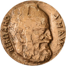 France, Medal, Bernard Shaw, 1966, Bronze, Longuet, MS(65-70)
