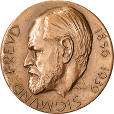 France, Medal, Sigmund Freud, 1967, Bronze, A. Guzman, MS(63)