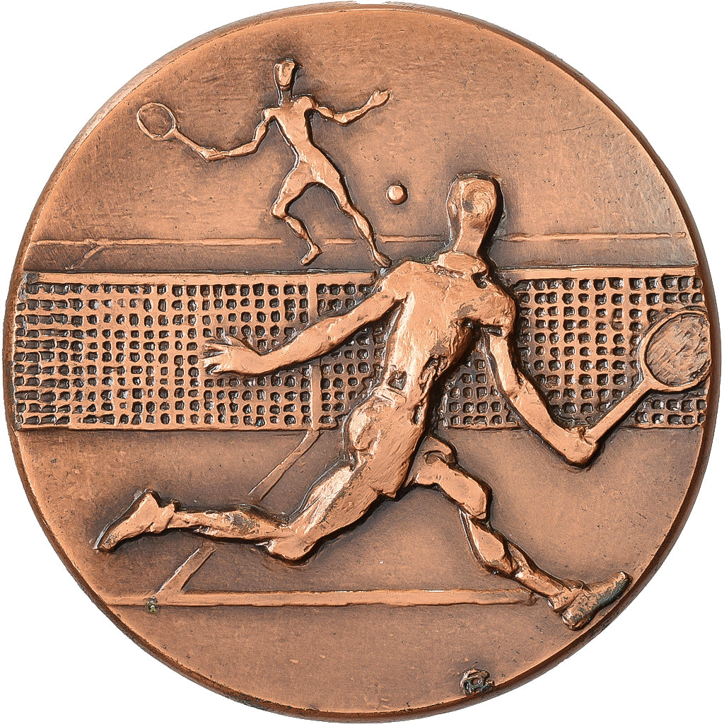 França, medalha, Sport, Tennis, 1966, Cuivre, MS(63)