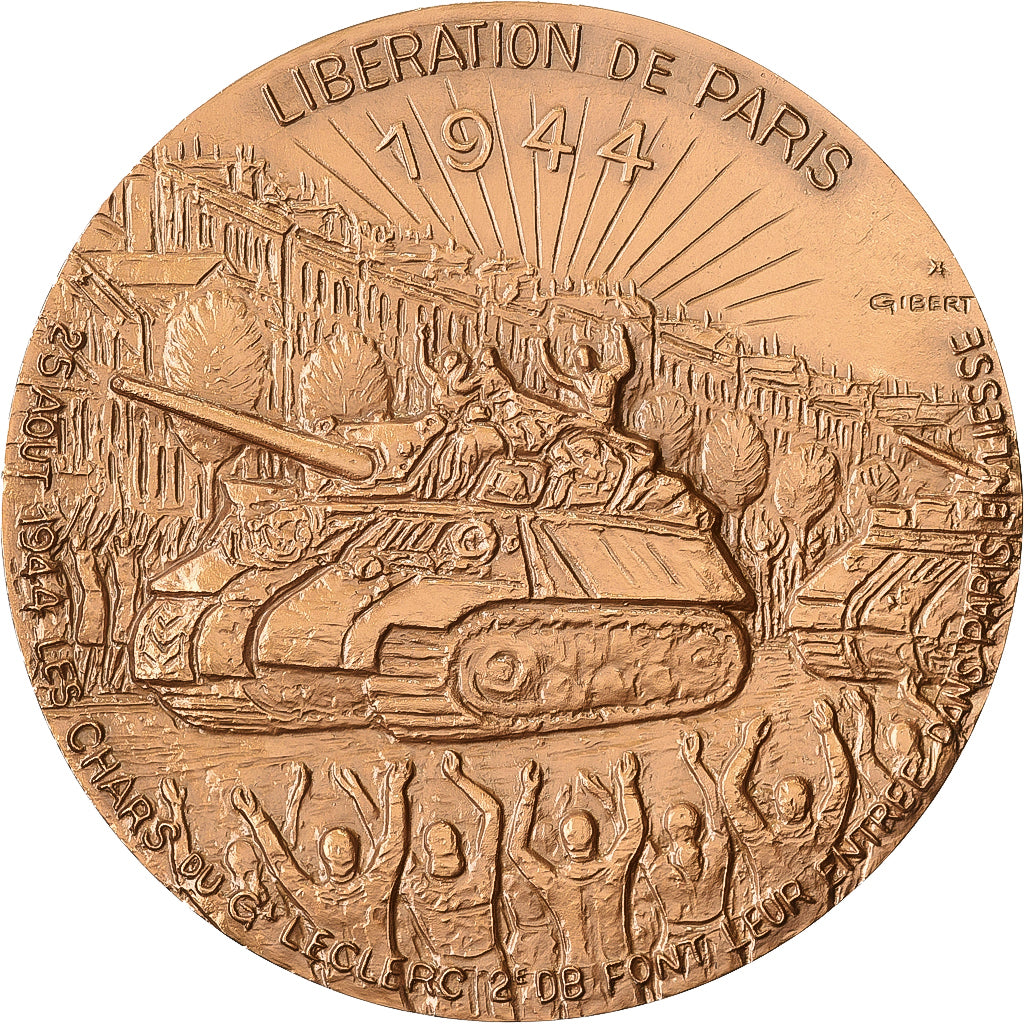 Francia, medaglia, Libération de Paris, 25 août 1944, 1985, MDP, Bronzo
