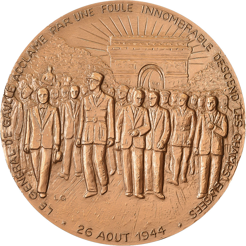 Francia, medaglia, Libération de Paris, 25 août 1944, 1985, MDP, Bronzo