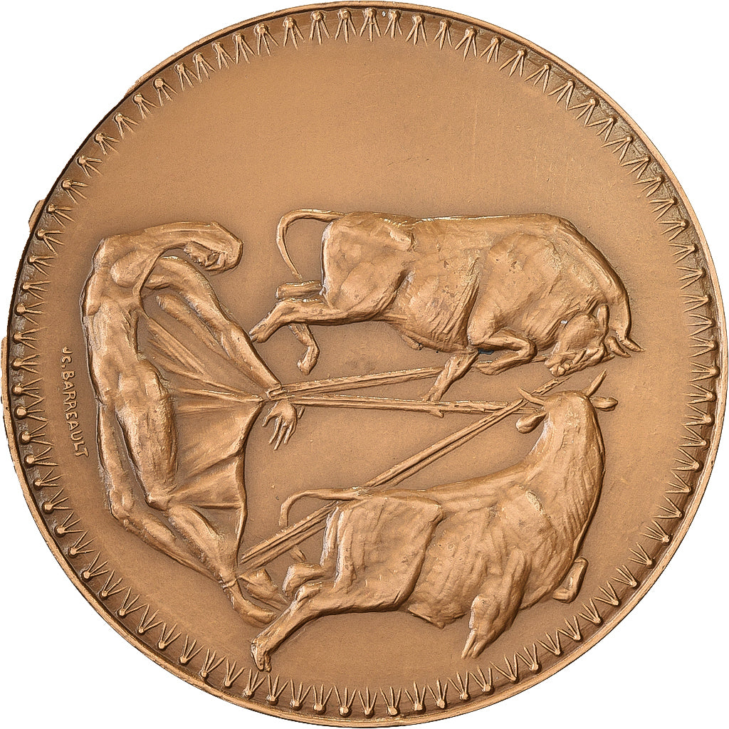 França, medalha, Sainte Lucie de Sicile, 1966, MDP, Bronze, BARREAULT