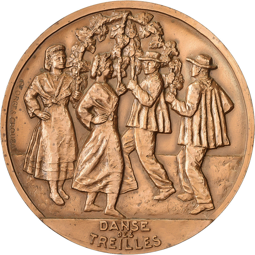 Francia, medaglia, Danse des Treilles, Languedoc, MDP, Bronzo, Crouzat, SPL