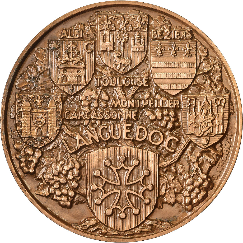 Francia, medaglia, Danse des Treilles, Languedoc, MDP, Bronzo, Crouzat, SPL