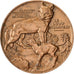 Francia, medaglia, Contes et Fables, Le Loup et l'Agneau, MDP, Bronzo, Vernon