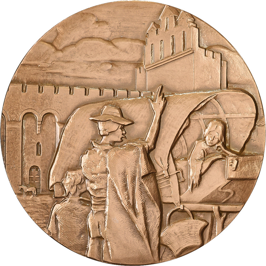 França, medalha, Les Saintes Maries de la Mer, 1966, MDP, Bronze, Mérelle