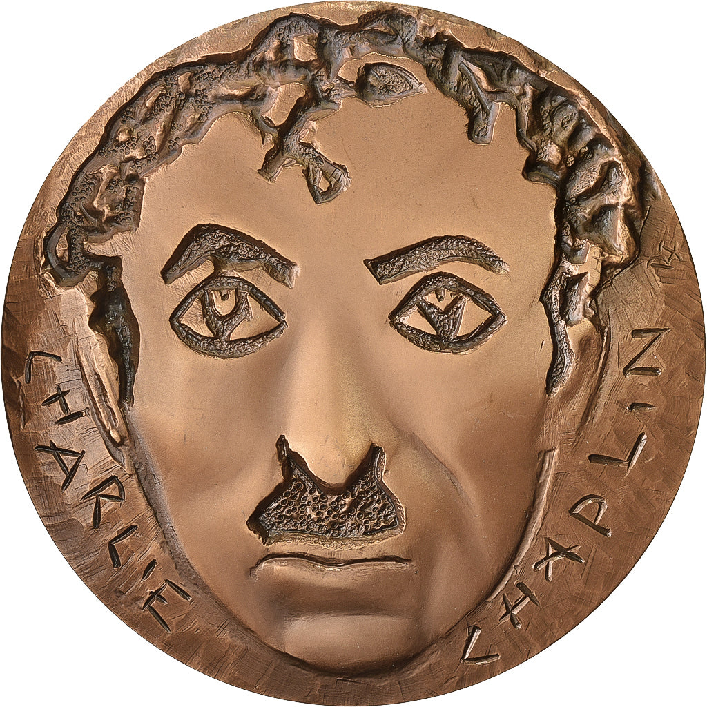 Francia, medaglia, Charlie Chaplin, 1974, MDP, Bronzo, Joly, SPL