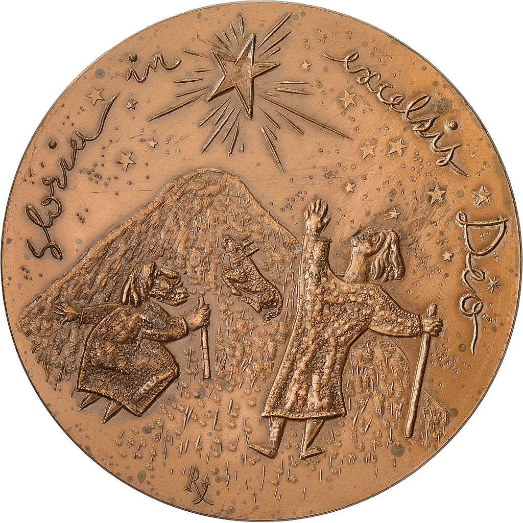 Francia, medaglia, la Nativité, Bronzo, Joly, SPL-