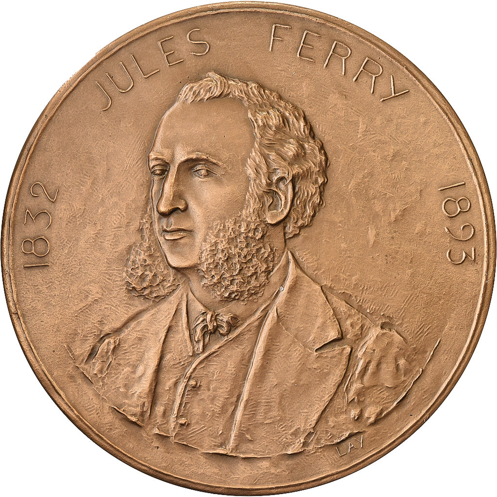 Francia, medaglia, Jules Ferry, Enseignement Primaire pour Tous, 1982, Bronzo