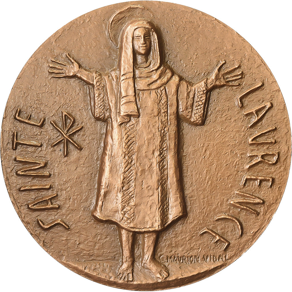 Francia, medaglia, Sainte Laurence, Ancône, 1966, Bronzo, Maurion-Vidal, SPL