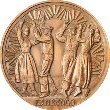 France, Medal, Fandango, Pays Basque, Bronze, Crouzat, MS(63)